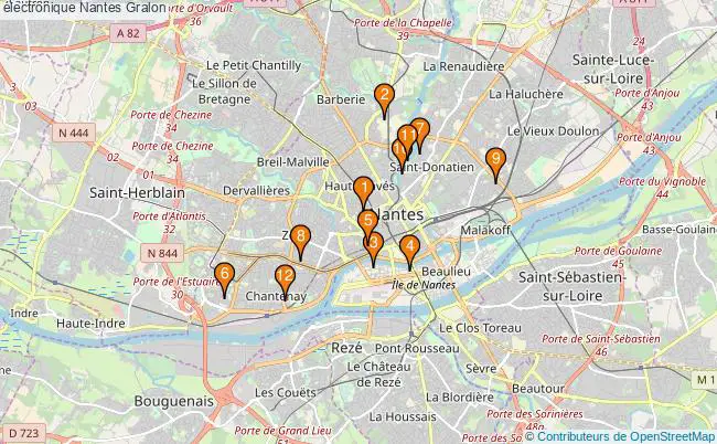plan électronique Nantes Associations électronique Nantes : 17 associations