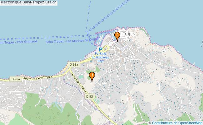 plan électronique Saint-Tropez Associations électronique Saint-Tropez : 2 associations