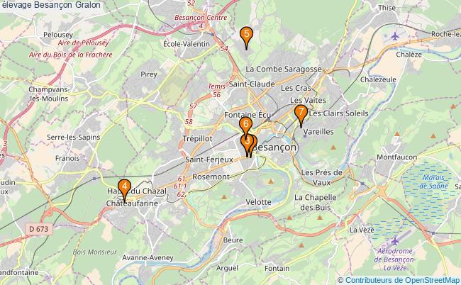 plan élevage Besançon Associations élevage Besançon : 8 associations