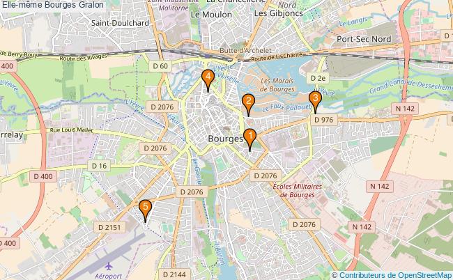 plan Elle-même Bourges Associations Elle-même Bourges : 6 associations