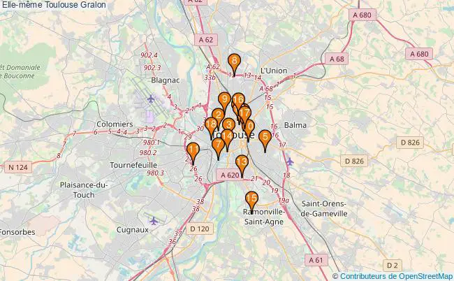 plan Elle-même Toulouse Associations Elle-même Toulouse : 18 associations