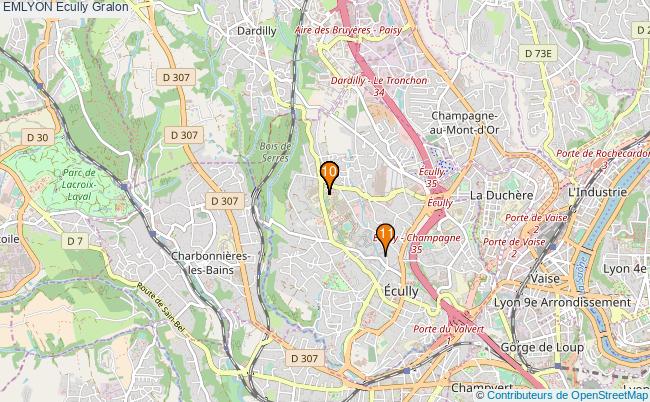 plan EMLYON Ecully Associations EMLYON Ecully : 15 associations