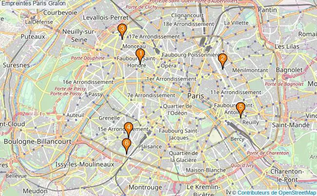 plan Empreintes Paris Associations Empreintes Paris : 7 associations