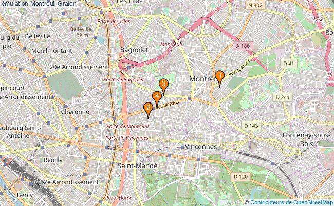 plan émulation Montreuil Associations émulation Montreuil : 5 associations