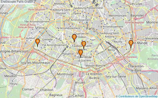plan Endoscopie Paris Associations endoscopie Paris : 6 associations