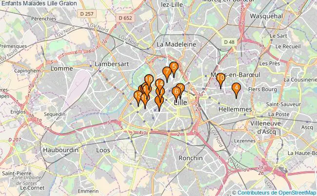 plan Enfants Malades Lille Associations Enfants Malades Lille : 18 associations