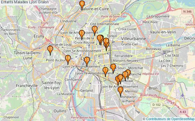 plan Enfants Malades Lyon Associations Enfants Malades Lyon : 24 associations