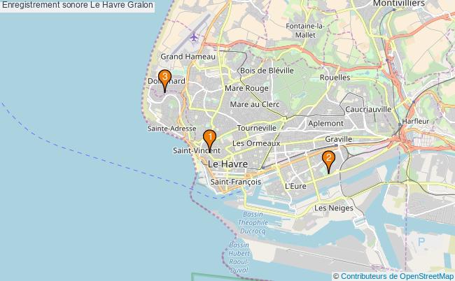 plan Enregistrement sonore Le Havre Associations enregistrement sonore Le Havre : 4 associations