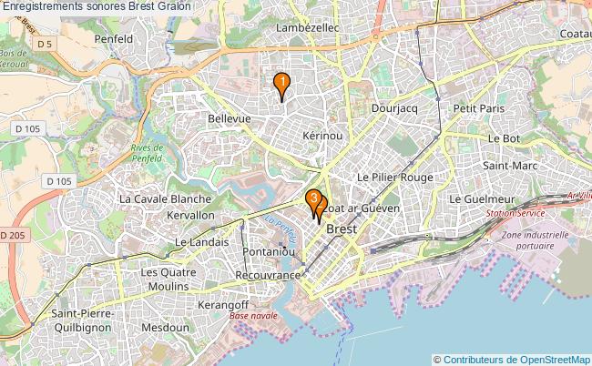 plan Enregistrements sonores Brest Associations enregistrements sonores Brest : 3 associations