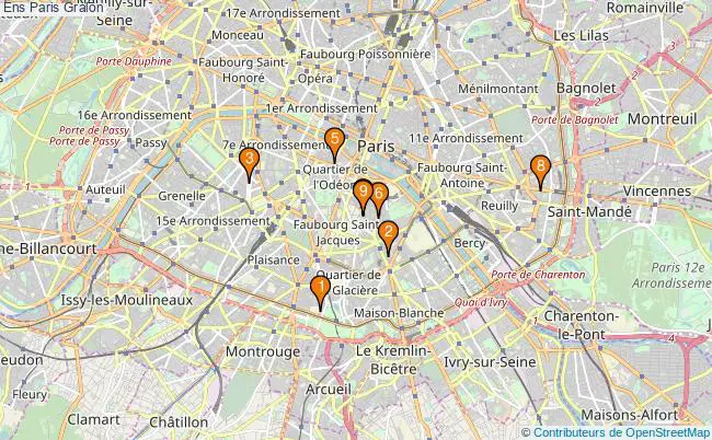 plan Ens Paris Associations ens Paris : 11 associations