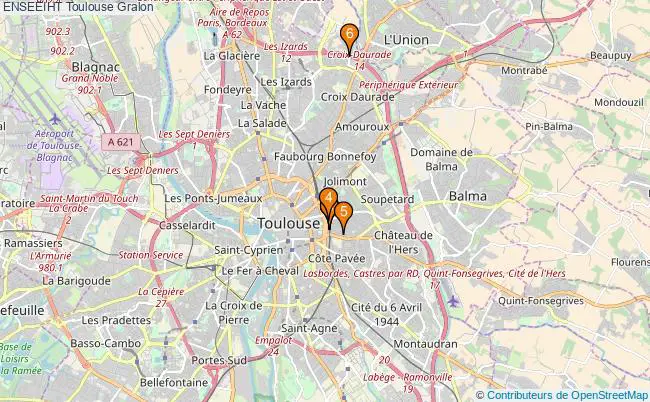 plan ENSEEIHT Toulouse Associations ENSEEIHT Toulouse : 8 associations