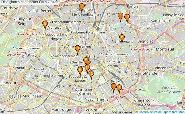 plan Enseignants-chercheurs Paris Associations enseignants-chercheurs Paris : 18 associations