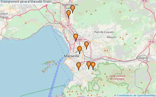 plan Enseignement général Marseille Associations enseignement général Marseille : 7 associations