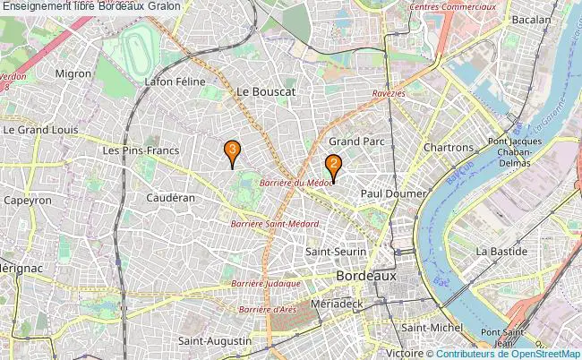 plan Enseignement libre Bordeaux Associations Enseignement libre Bordeaux : 3 associations