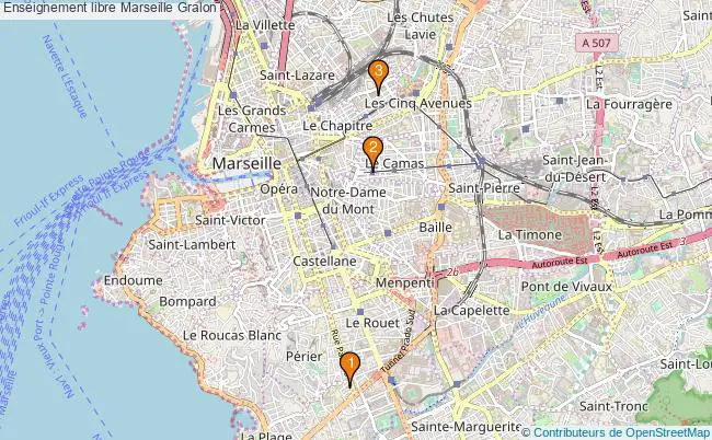 plan Enseignement libre Marseille Associations Enseignement libre Marseille : 3 associations