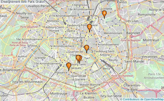 plan Enseignement libre Paris Associations Enseignement libre Paris : 7 associations
