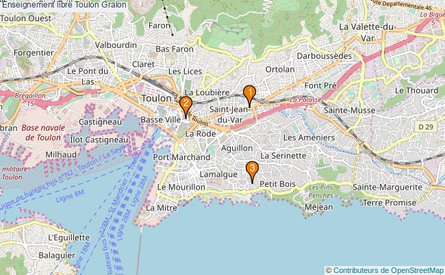 plan Enseignement libre Toulon Associations Enseignement libre Toulon : 3 associations