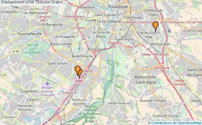 plan Enseignement privé Toulouse Associations enseignement privé Toulouse : 3 associations