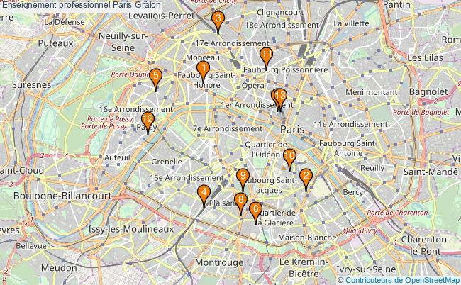 plan Enseignement professionnel Paris Associations enseignement professionnel Paris : 13 associations