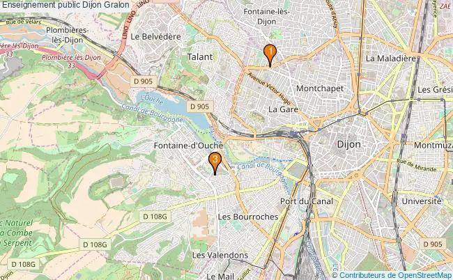 plan Enseignement public Dijon Associations enseignement public Dijon : 3 associations