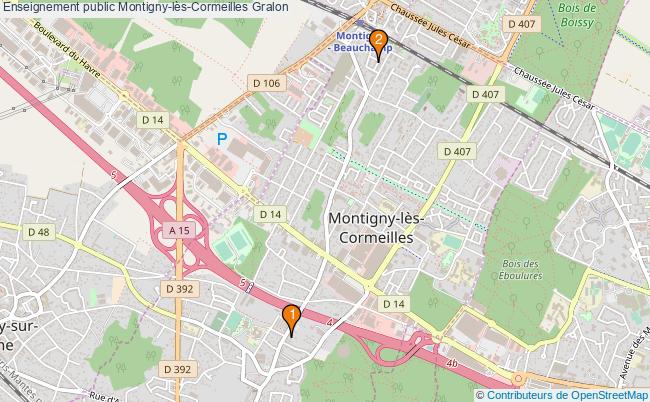 plan Enseignement public Montigny-lès-Cormeilles Associations enseignement public Montigny-lès-Cormeilles : 4 associations