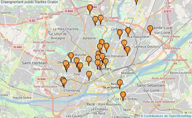 plan Enseignement public Nantes Associations enseignement public Nantes : 36 associations