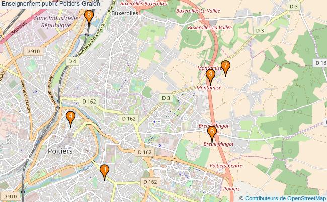 plan Enseignement public Poitiers Associations enseignement public Poitiers : 7 associations