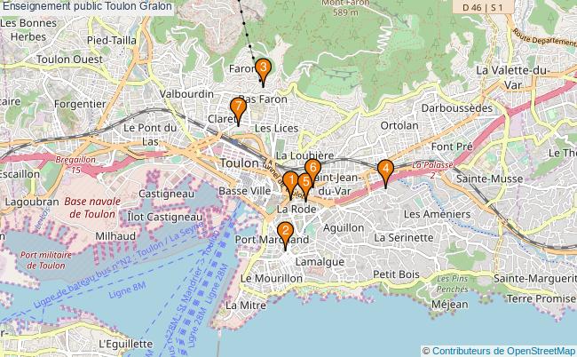 plan Enseignement public Toulon Associations enseignement public Toulon : 7 associations
