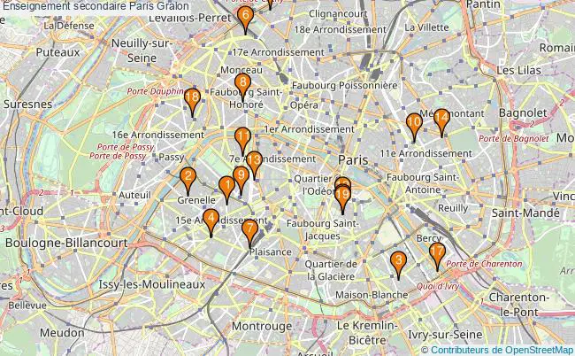 plan Enseignement secondaire Paris Associations enseignement secondaire Paris : 21 associations