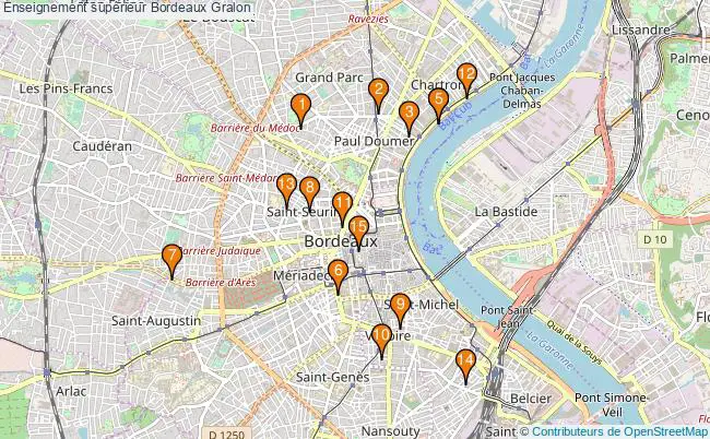 plan Enseignement supérieur Bordeaux Associations enseignement supérieur Bordeaux : 17 associations