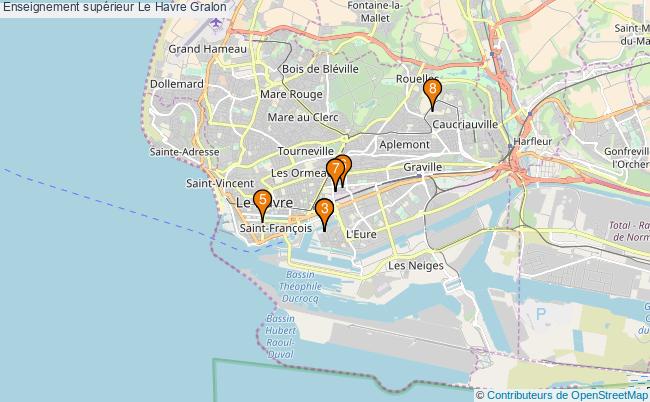 plan Enseignement supérieur Le Havre Associations enseignement supérieur Le Havre : 9 associations