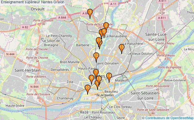 plan Enseignement supérieur Nantes Associations enseignement supérieur Nantes : 16 associations