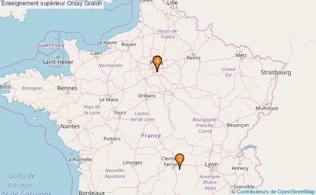 plan Enseignement supérieur Orsay Associations enseignement supérieur Orsay : 4 associations