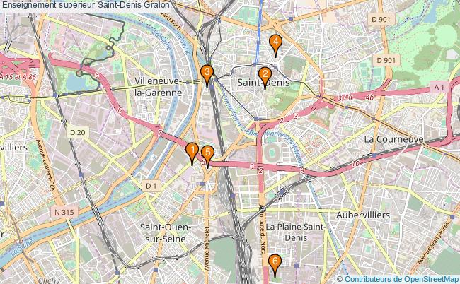 plan Enseignement supérieur Saint-Denis Associations enseignement supérieur Saint-Denis : 7 associations