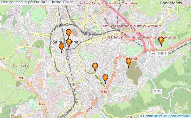 plan Enseignement supérieur Saint-Etienne Associations enseignement supérieur Saint-Etienne : 9 associations