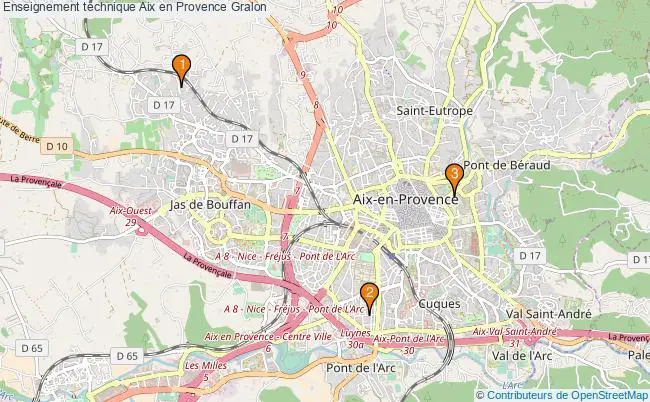 plan Enseignement technique Aix en Provence Associations enseignement technique Aix en Provence : 3 associations