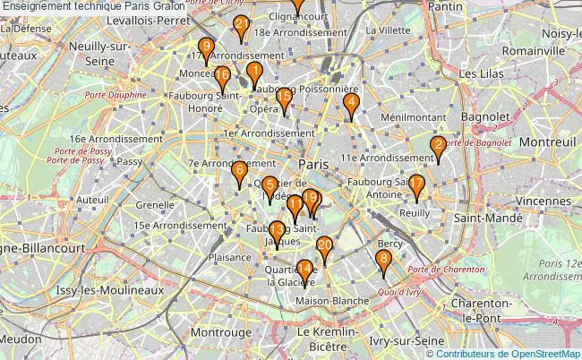 plan Enseignement technique Paris Associations enseignement technique Paris : 25 associations