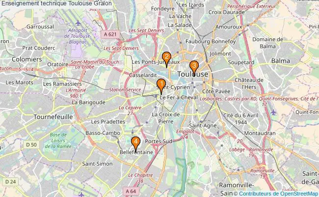 plan Enseignement technique Toulouse Associations enseignement technique Toulouse : 5 associations