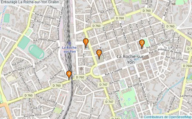 plan Entourage La Roche-sur-Yon Associations Entourage La Roche-sur-Yon : 4 associations