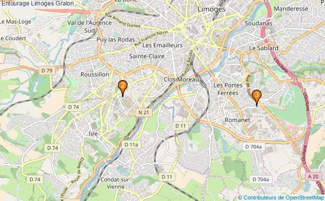 plan Entourage Limoges Associations Entourage Limoges : 5 associations