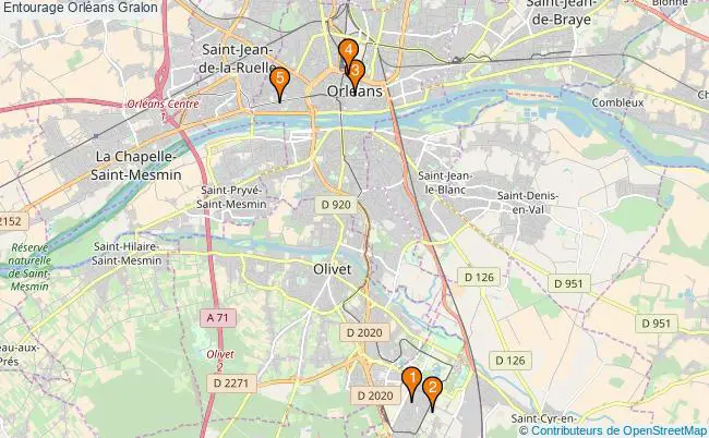 plan Entourage Orléans Associations Entourage Orléans : 4 associations
