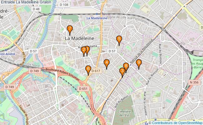 plan Entraide La Madeleine Associations entraide La Madeleine : 11 associations