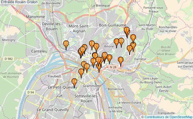 plan Entraide Rouen Associations entraide Rouen : 105 associations