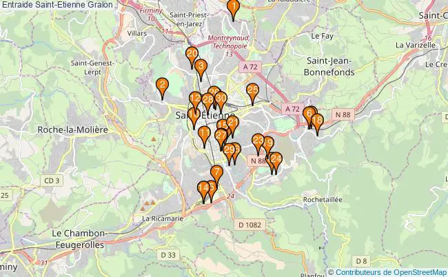 plan Entraide Saint-Etienne Associations entraide Saint-Etienne : 100 associations
