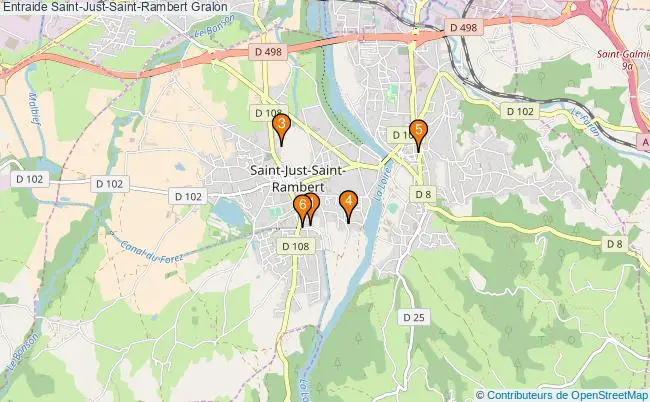 plan Entraide Saint-Just-Saint-Rambert Associations entraide Saint-Just-Saint-Rambert : 5 associations