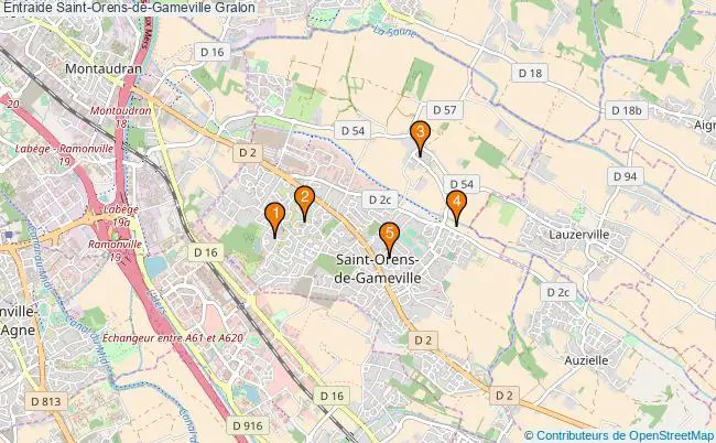 plan Entraide Saint-Orens-de-Gameville Associations entraide Saint-Orens-de-Gameville : 6 associations