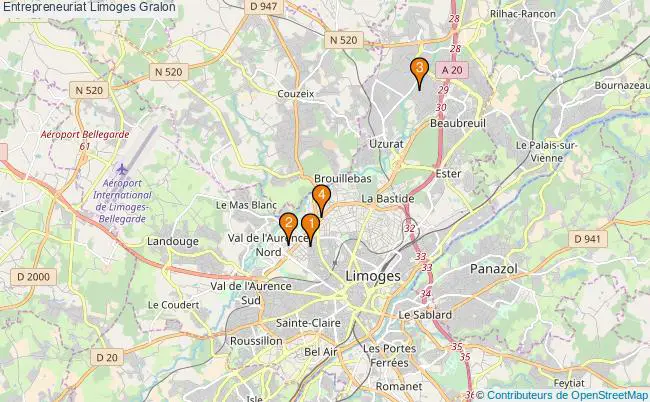plan Entrepreneuriat Limoges Associations entrepreneuriat Limoges : 4 associations