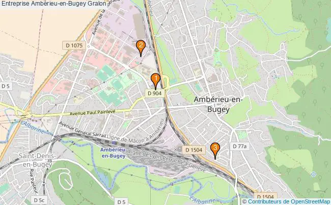 plan Entreprise Ambérieu-en-Bugey Associations entreprise Ambérieu-en-Bugey : 3 associations