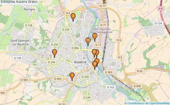 plan Entreprise Auxerre Associations entreprise Auxerre : 14 associations