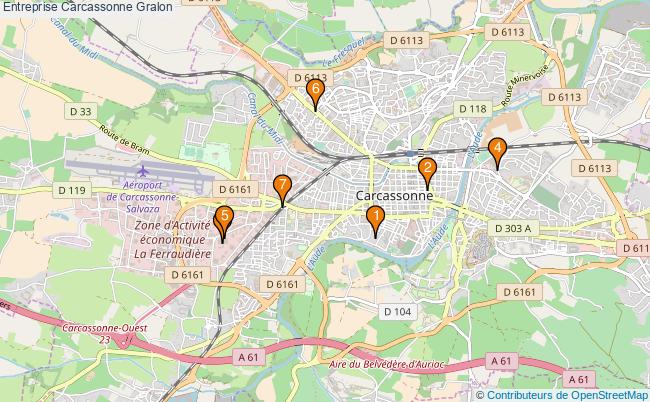 plan Entreprise Carcassonne Associations entreprise Carcassonne : 8 associations